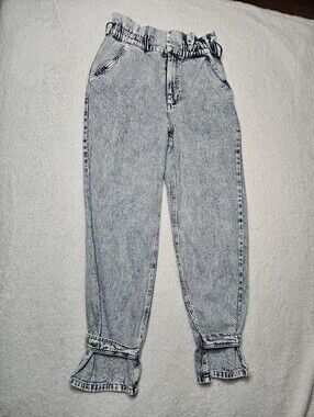 Culpus X Inc Paperbag High Rise Elastic Waist Ligh Blue